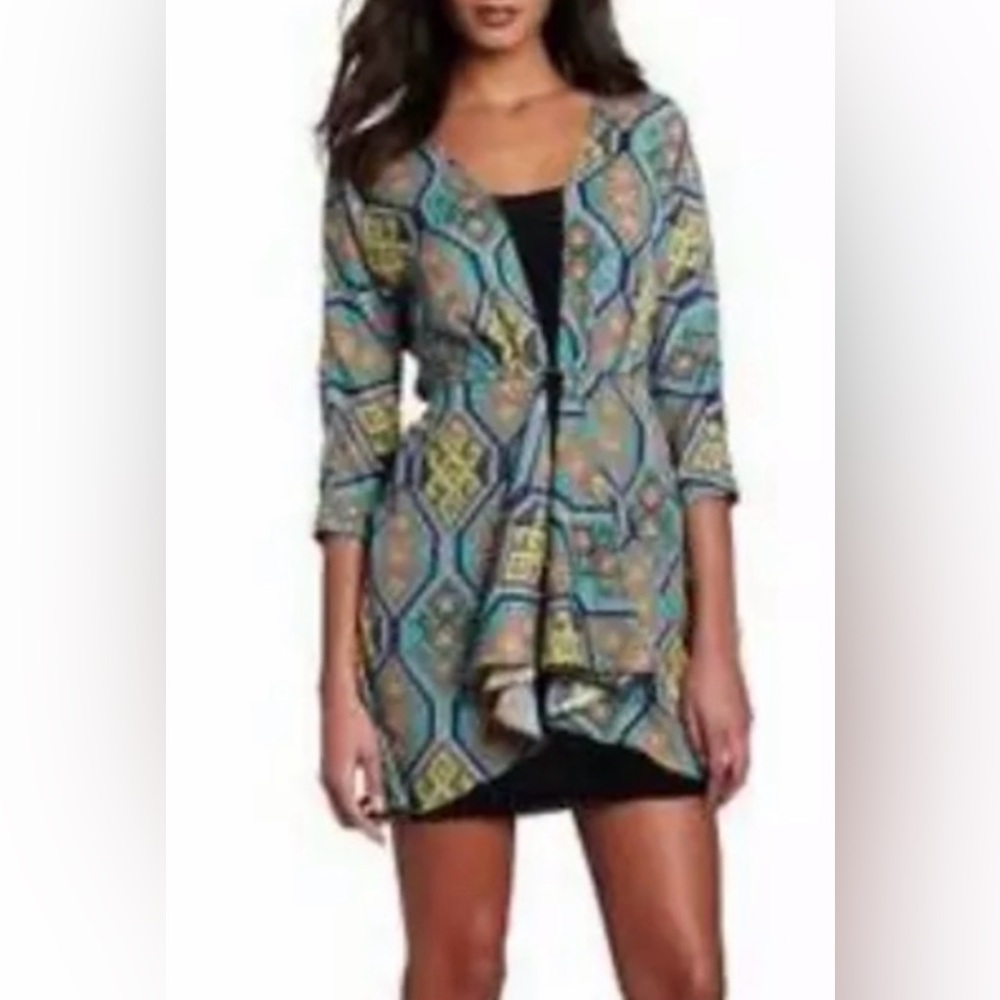 Mara Hoffman Multi-Color Geometric Mini Tunic Dress Size 2